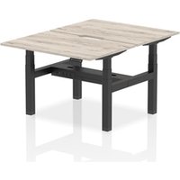 Air Back-to-Back 1200 x 800mm Height Adjustable 2 Person Office Bench