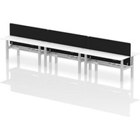 Air Back-to-Back 1800 x 600mm Height Adjustable 6 Person Office Bench