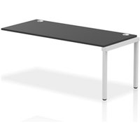 Impulse Bench Single Row Ext Kit 1800 Silver Frame Office Bench Desk