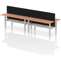 Air Back-to-Back 1800 x 600mm Height Adjustable 4 Person Office Bench