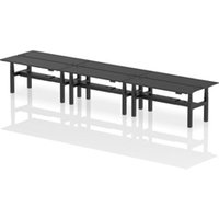 Air Back-to-Back 1800 x 600mm Height Adjustable 6 Person Office Bench