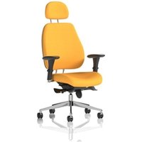 Chiro Plus With Headrest Bespoke Colour Back And Seat Senna Yellow