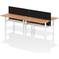 Air Back-to-Back 1600 x 800mm Height Adjustable 4 Person Office Bench