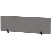 Air Desktop Screen 1600 x 400mm Grey Fabric HA03066