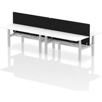 Air Back-to-Back 1800 x 800mm Height Adjustable 4 Person Office Bench