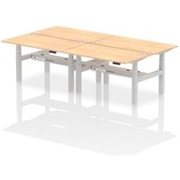 Air Back-to-Back 1400 x 800mm Height Adjustable 4 Person Office Bench
