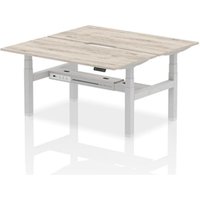 Air Back-to-Back 1600 x 800mm Height Adjustable 2 Person Office Bench