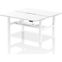 Air Back-to-Back 1600 x 800mm Height Adjustable 2 Person Office Bench