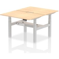 Air Back-to-Back 1200 x 800mm Height Adjustable 2 Person Office Bench