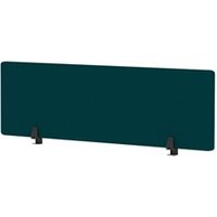 Air Desktop Screen 1400 x 400mm Bespoke Maringa Teal Fabric HA03098