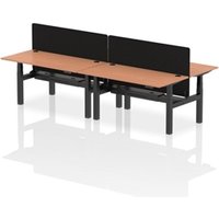Air Back-to-Back 1600 x 800mm Height Adjustable 4 Person Office Bench