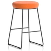 Turin Stool Black Frame Mustard Seat Pad Turin Stool Black Frame Mustard Seat Pad