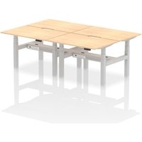 Air Back-to-Back 1200 x 800mm Height Adjustable 4 Person Office Bench