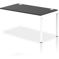 Impulse Bench Single Row Ext Kit 1400 White Frame Office Bench Desk