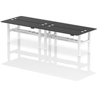 Air Back-to-Back 1800 x 600mm Height Adjustable 4 Person Office Bench