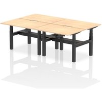 Air Back-to-Back 1200 x 800mm Height Adjustable 4 Person Office Bench