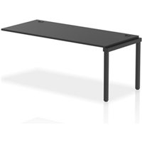Impulse Bench Single Row Ext Kit 1800 Black Frame Office Bench Desk