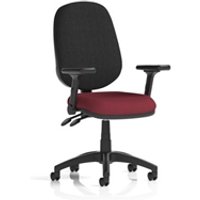 Eclipse Plus II Operator Chair Ginseng Chilli Adjustable Folding Arms