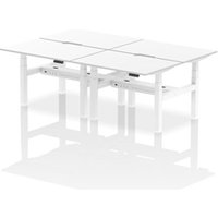 Air Back-to-Back 1200 x 800mm Height Adjustable 4 Person Office Bench