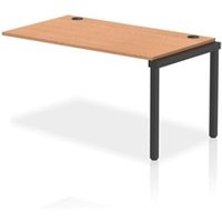 Impulse Bench Single Row Ext Kit 1400 Black Frame Office Bench Desk