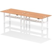 Air Back-to-Back 1800 x 600mm Height Adjustable 4 Person Office Bench