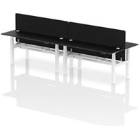 Air Back-to-Back 1800 x 600mm Height Adjustable 4 Person Office Bench