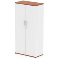 Impulse 1600mm Cupboard Walnut and White I005093