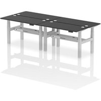 Air Back-to-Back 1400 x 600mm Height Adjustable 4 Person Office Bench