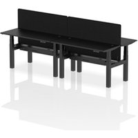 Air Back-to-Back 1400 x 600mm Height Adjustable 4 Person Office Bench