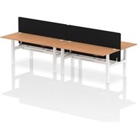 Air Back-to-Back 1800 x 800mm Height Adjustable 4 Person Office Bench