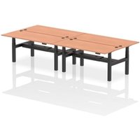 Air Back-to-Back 1800 x 800mm Height Adjustable 4 Person Office Bench