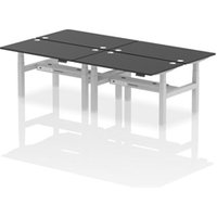 Air Back-to-Back 1400 x 800mm Height Adjustable 4 Person Office Bench
