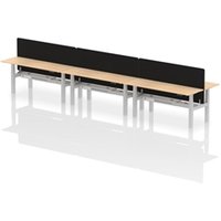 Air Back-to-Back 1800 x 600mm Height Adjustable 6 Person Office Bench