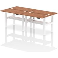 Air Back-to-Back 1200 x 600mm Height Adjustable 4 Person Office Bench
