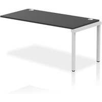 Impulse Bench Single Row Ext Kit 1600 Silver Frame Office Bench Desk