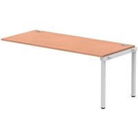 Impulse Bench Single Row Ext Kit 1800 Silver Frame Office Bench Desk