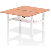 Air Back-to-Back 1400 x 800mm Height Adjustable 2 Person Office Bench
