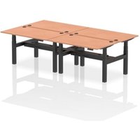 Air Back-to-Back 1400 x 800mm Height Adjustable 4 Person Office Bench