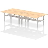 Air Back-to-Back 1800 x 800mm Height Adjustable 4 Person Office Bench