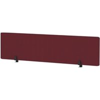 Air Desktop Screen 1800 x 400mm Bespoke Ginseng Chilli Fabric HA03113