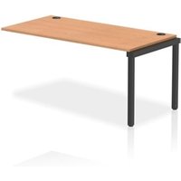 Impulse Bench Single Row Ext Kit 1600 Black Frame Office Bench Desk