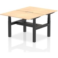 Air Back-to-Back 1200 x 800mm Height Adjustable 2 Person Office Bench