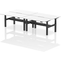 Air Back-to-Back 1600 x 800mm Height Adjustable 4 Person Office Bench