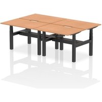Air Back-to-Back 1200 x 800mm Height Adjustable 4 Person Office Bench