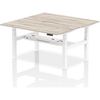 Air Back-to-Back 1600 x 800mm Height Adjustable 2 Person Office Bench