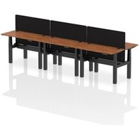 Air Back-to-Back 1200 x 600mm Height Adjustable 6 Person Office Bench