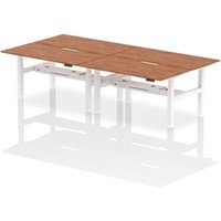 Air Back-to-Back 1600 x 800mm Height Adjustable 4 Person Office Bench
