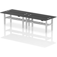 Air Back-to-Back 1800 x 600mm Height Adjustable 4 Person Office Bench