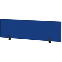 Air Desktop Screen 1600 x 400mm Bespoke Stevia Blue Fabric HA03109