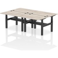Air Back-to-Back 1200 x 800mm Height Adjustable 4 Person Office Bench